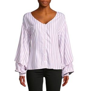 Cupcakes & Cashmere Striped Blouse
